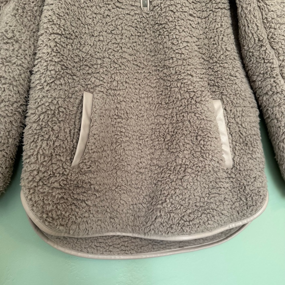Tan Sherpa Pullover - Super Comfy And Soft - image 6